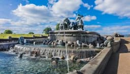 Danija. Kopenhaga. Gefionos fontanas
