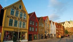 Norvegija. Bergeno senamiestis
