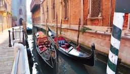 Venecija. Gondolos
