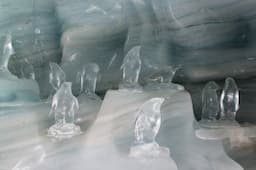 Jungfraujoch ledo rūmai skulptūros